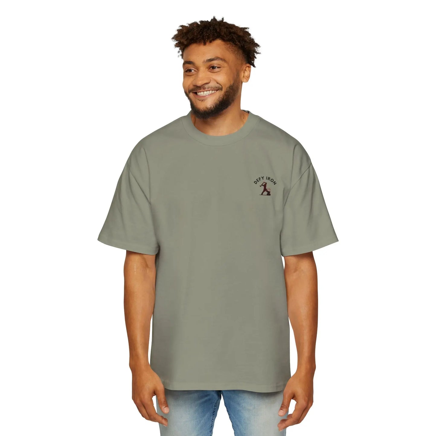 Defy Iron Men's Heavy Oversized Tee Printify